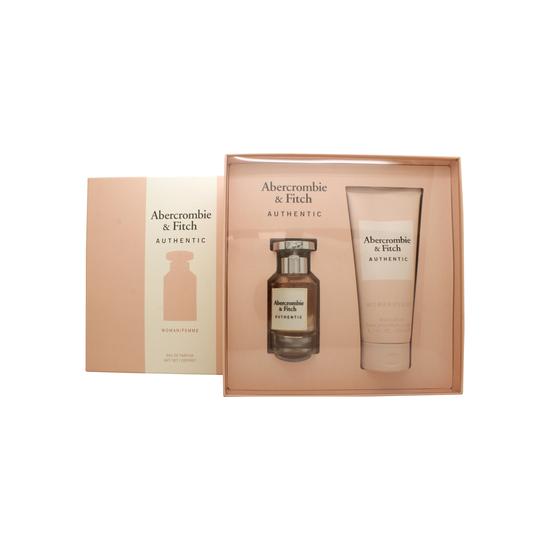 Abercrombie & Fitch Authentic Woman Gift Set 100ml Eau De Parfum + 200ml Body Lotion + 15ml Eau De Parfum