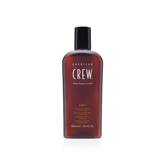 American Crew 3 In 1 Shampoo Conditioner & Body Wash 250ml