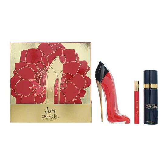 Carolina Herrera Very Good Girl Eau De Parfum 80ml, 10ml + Body Mist Gift Set