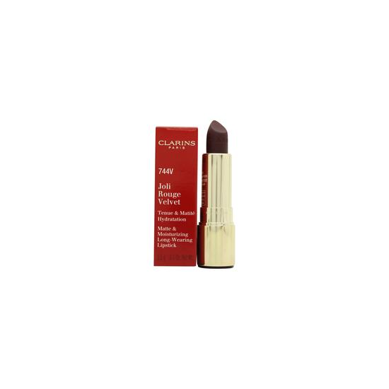 Clarins Joli Rouge Velvet Matte & Moisturising Long Wearing Lipstick 54v Deep Red