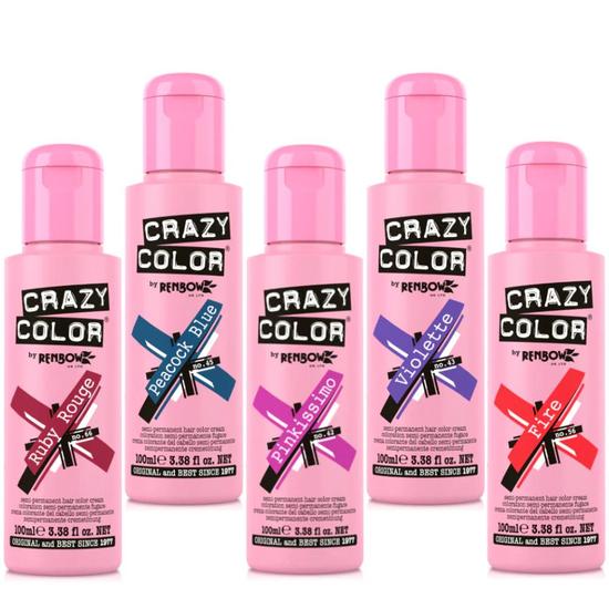 Crazy Color Crazy Colour Semi-Permanent Hair Dye Coral Red