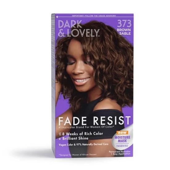 Dark and Lovely Fade Resistant Rich Conditioning Hair Colour Brown Sable, 373