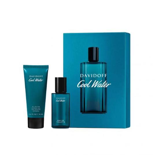 Davidoff Cool Water Eau De Toilette Men's Aftershave Gift Set Spray With Shower Gel