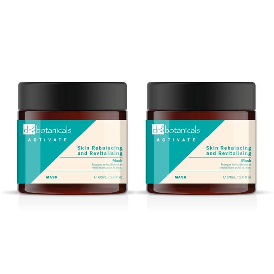 Dr Botanicals Activate Skin Rebalancing & Revitalising Mask Twin Value Savings Pack