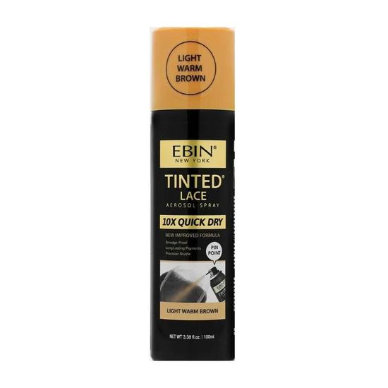 Ebin New York 10x Quick Dry Tinted Lace Aerosol Spray Light Warm Brown