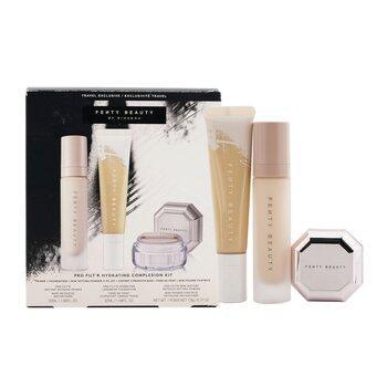 Fenty Beauty Pro Filt'R Hydrating Complexion Kit: Foundation 32ml + Primer 32ml + Instant Retouch Setting Powder 7.8g
