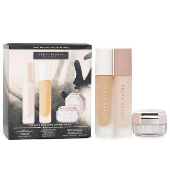 Fenty Beauty Pro Filt'R Soft Matte Complexion Kit: Foundation 32ml + Primer 32ml + Instant Retouch Setting Powder 7.8g