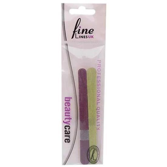 Fine Lines UK 10 Emery Boards Double Sided EB12 12 cm
