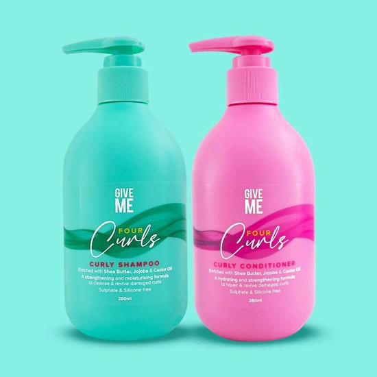Give Me Four Curls Moisturising Shea Butter Shampoo & Conditioner Bundle