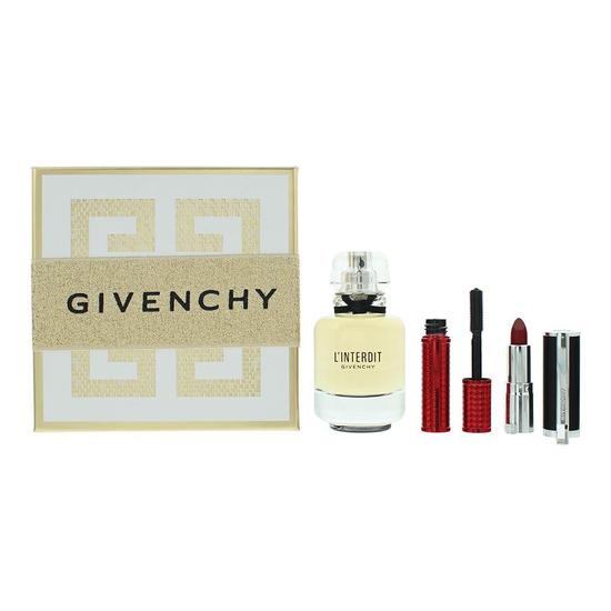GIVENCHY L'Interdit Eau De Parfum 50ml, Mascara 4g + Lipstick 1.5g Gift Set