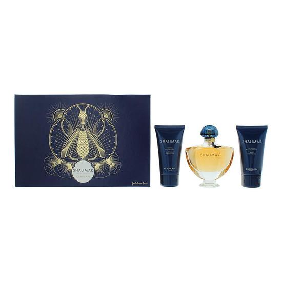 GUERLAIN Shalimar Eau De Parfum 50ml, Body Lotion 75ml + Shower Gel 75ml Gift Set