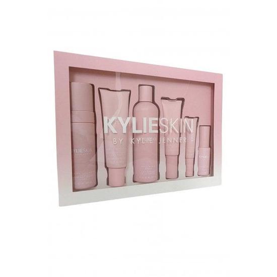 Kylie Skin Set: Vitamin C Face Serum + Eye Cream + Face Wash + Moisturiser + Scrub + Toner