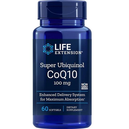 Life Extension Super Ubiquinol CoQ10 100mg Softgels 60 Softgels