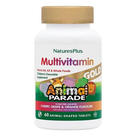 Nature's Plus Natures Plus Animal Parade Gold Chewable Multi Assorted Flavours