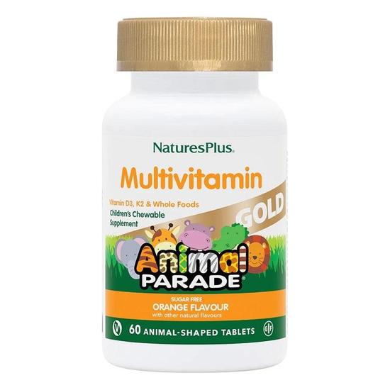 Nature's Plus Natures Plus Animal Parade Gold Chewable Multi Orange Flavour