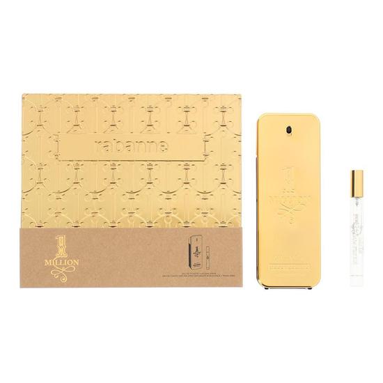 Paco Rabanne 1 Million Eau De Toilette 200ml + 10ml Travel Spray Gift Set