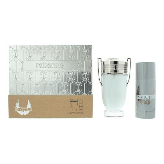 Paco Rabanne Invictus Eau De Toilette 200ml + Deodorant Spray 150ml Gift Set