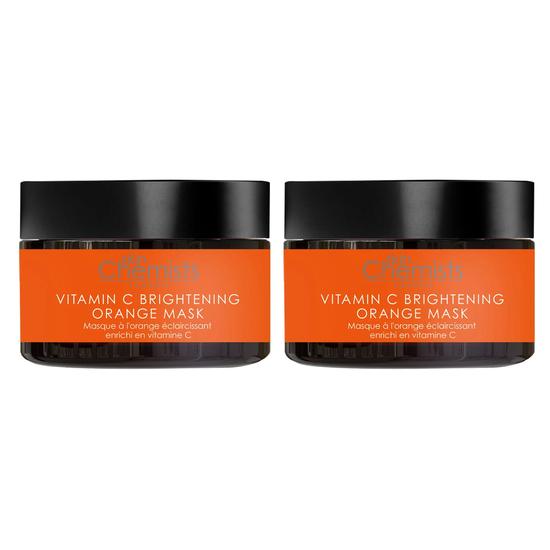 skinChemists Vitamin C Brightening Orange Mask Twin Value Savings Pack