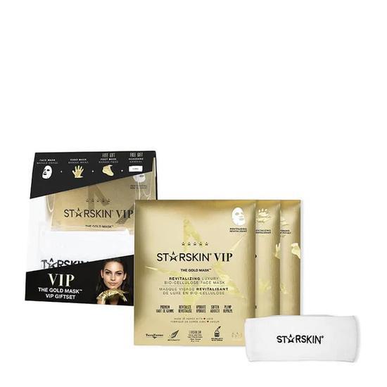 STARSKIN VIP Gold Mask Gift Set The Gold Foot Mask + Face Mask + Hand Mask