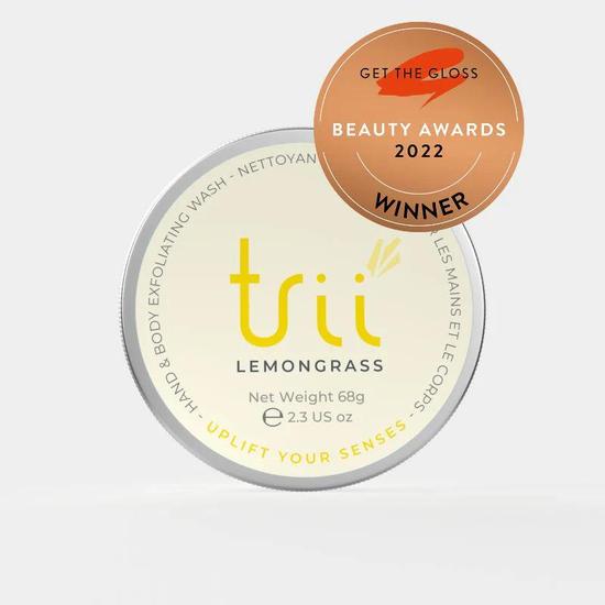 trii Lemongrass Hand & Body Exfoliating Wash Bar