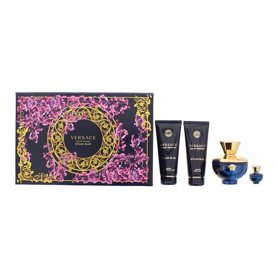 Versace Dylan Blue Pour Femme Eau De Parfum Shower Gel Body Lotion GiftSet