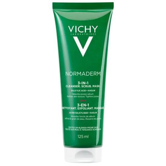 Vichy Normaderm 3-In-1 Mask, Scrub & Cleanser 125ml