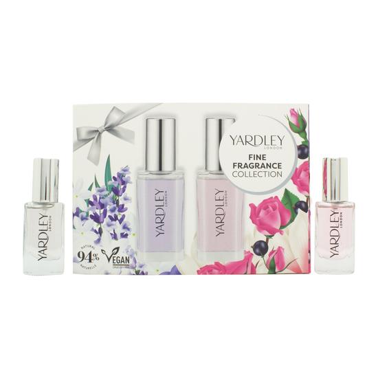Yardley Fine Fragrance Collection Gift Set 10ml English Lavender Eau De Toilette + 10ml English Rose Eau De Toilette