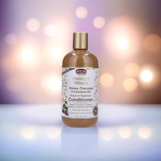 African Pride Moisture Miracle Honey, Chocolate & Coconut Oil Conditioner 354ml