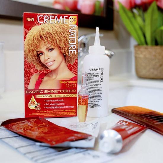 Creme Of Nature Exotic Shine Permanent Hair Colour Bronze Copper,7.64