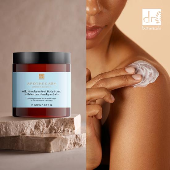 Dr Botanicals Wild Himalayan Fruit Body Scrub With Natural Himalayan Salts 120ml