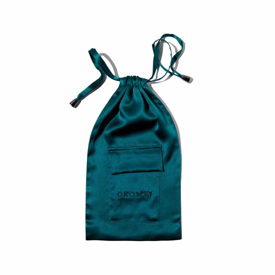 Drowsy Green Sapphire Silk Carry Pouch
