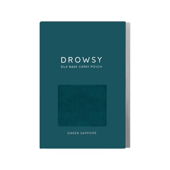 Drowsy Green Sapphire Silk Carry Pouch