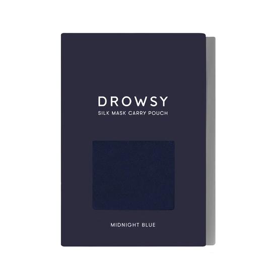 Drowsy Midnight Blue Silk Carry Pouch