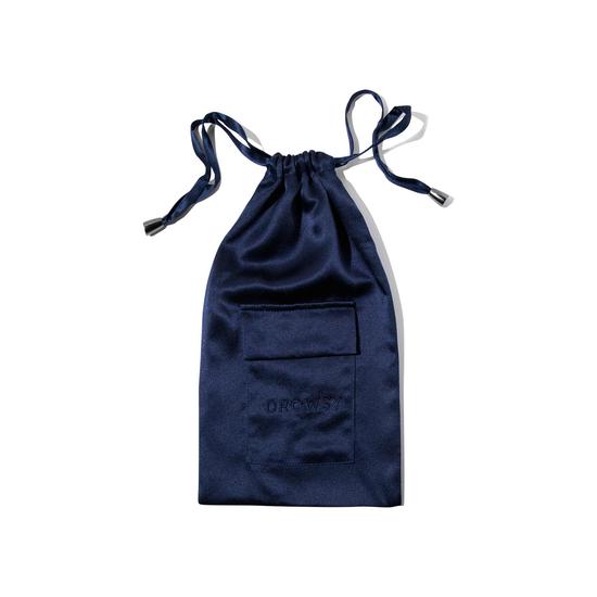 Drowsy Midnight Blue Silk Carry Pouch