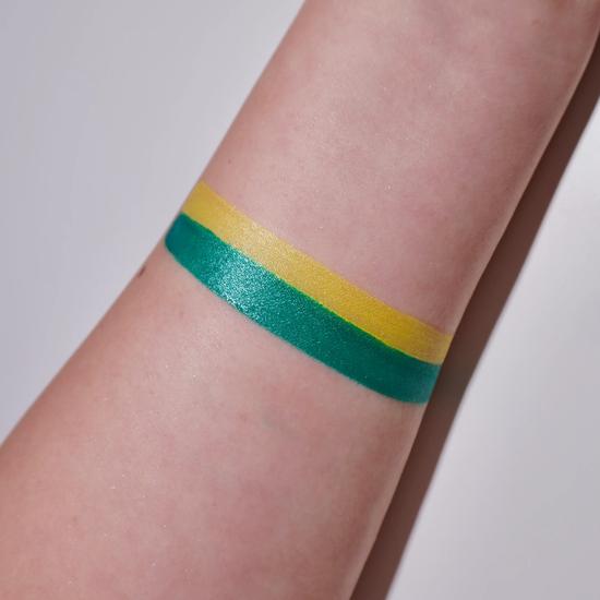 Glisten Cosmetics Seaside Shimmer Teal Green & Yellow Split Liner Eyeliner Small - 3g
