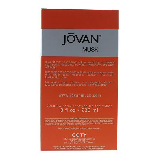 Jovan Musk Aftershave Cologne 118ml