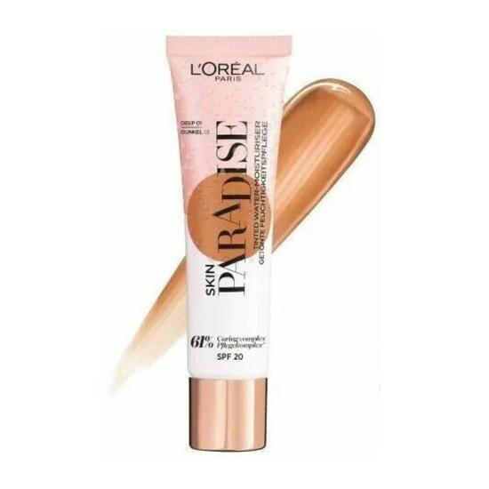 L'Oreal Paris Skin Paradise Tinted Water Moisturiser SPF 20 03 Deep