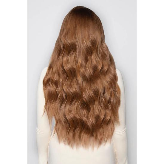 LullaBellz Super Thick 22'' 5 Piece Brushed Out Wave Clip In Hair Extensions Chestnut Browns