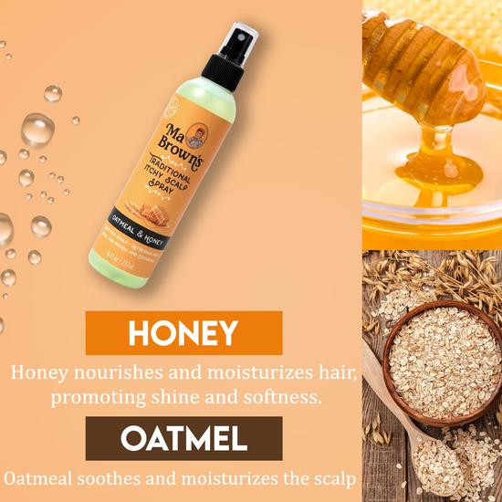 Ma Browns Traditional Itchy Scalp Spray With Oatmeal & Honey 237ml