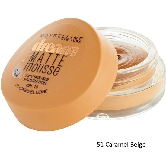 Maybelline Dream Matte Mousse Makeup Foundation + Primer 20 Cameo