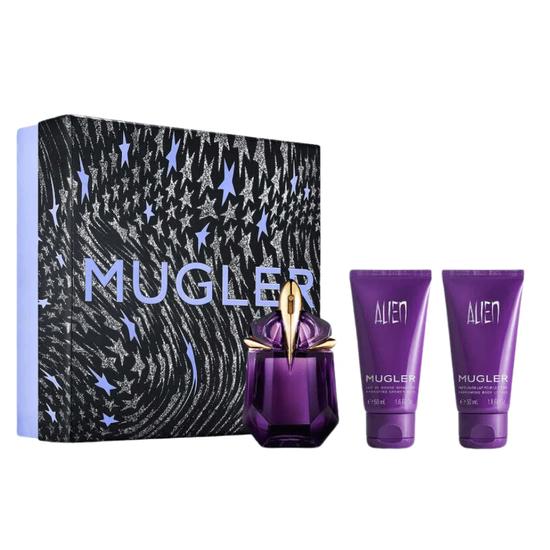 Mugler Alien Pour Femme 30ml Eau De Parfum 50ml Body Lotion & 50ml Shower Gel Gift Set 2024