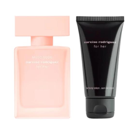 Narciso Rodriguez For Her Musc Nude Gift Set 50ml Eau De Parfum + 50ml Body Lotion