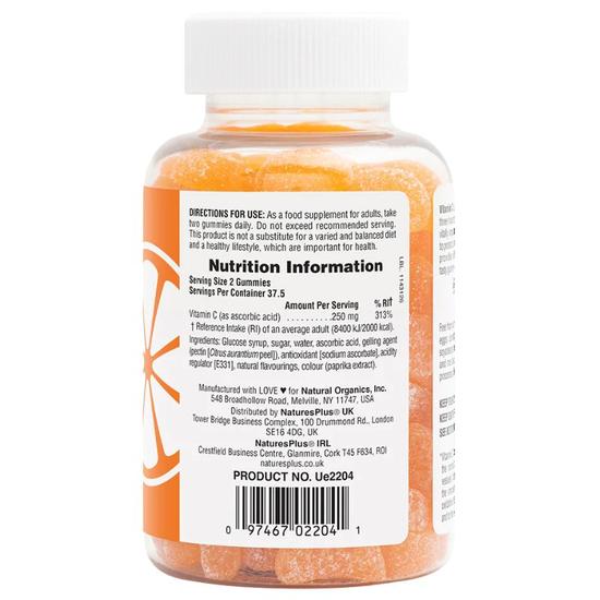 Nature's Plus Vitamin C 250mg Gummies 75 Gummies