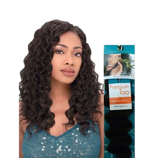Sensationnel Premium Too Human Hair Loose Deep Wvg 16 / 1B/30STK