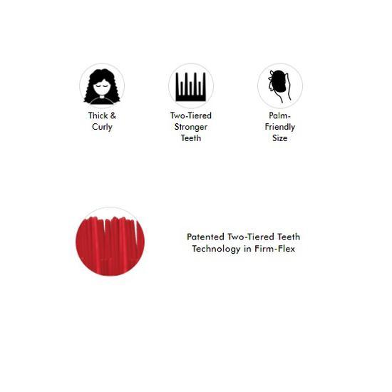 Tangle Teezer Thick & Curly Detangling Brush Salsa Red