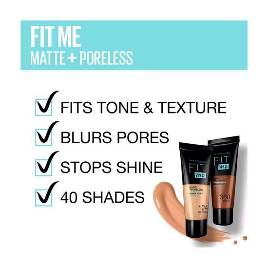 Maybelline Fit Me! Matte & Poreless Foundation 122 Creamy Beige