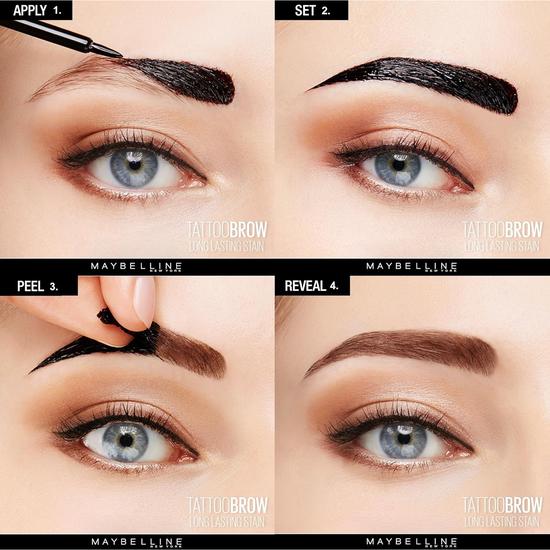 Maybelline Tattoo Brow Easy Peel Off Tint Dark Brown