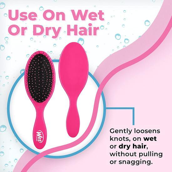 Wet Brush The Original Detangler Brush Full-Size: Black